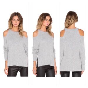 J.O.A Los Angeles Cold Shoulder Cotton Blend Sweater